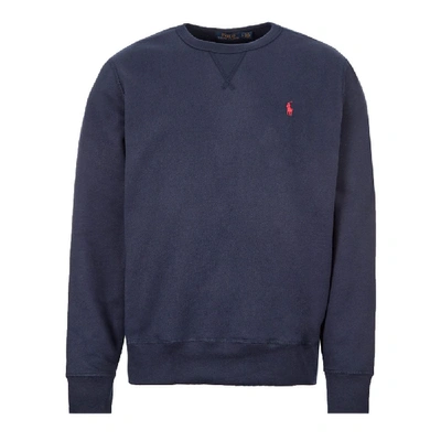 Shop Ralph Lauren Sweatshirt In Navy