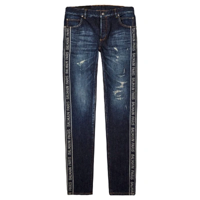 Shop Balmain Jeans – Vintage Blue