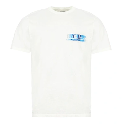 Shop C.p. Company T-shirt Logo In White