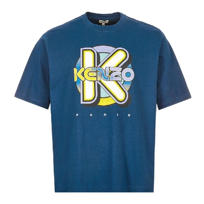 Shop Kenzo T-shirt Wetsuit Oversize In Blue