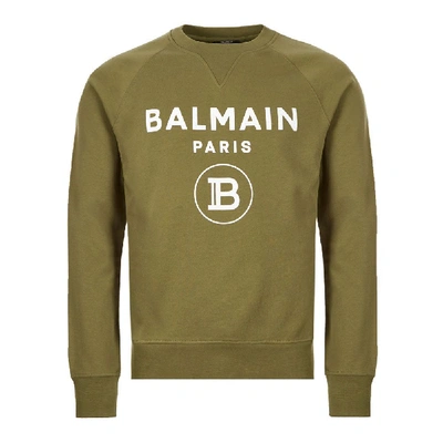 Shop Balmain Sweatshirt In Green