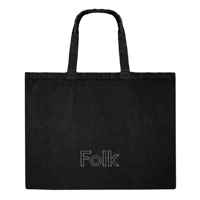 Shop Folk Tote Bag – Black