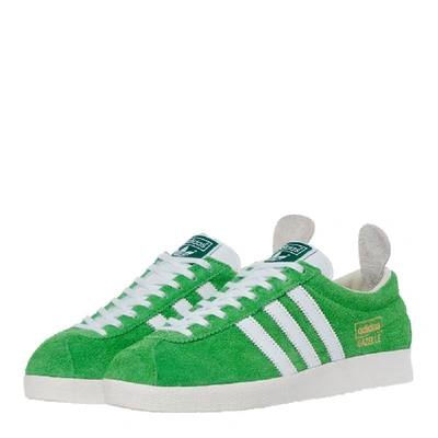 Shop Adidas Originals Gazelle Vintage Trainers In Green
