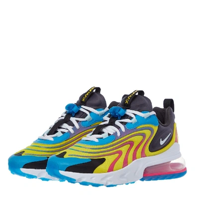 Shop Nike Air Max 270 React Eng Trainers – Blue / White / Yellow