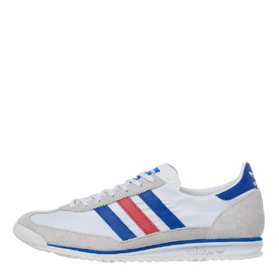 Adidas Originals Sl 72 Suede And Leather-trimmed Shell Sneakers In White |  ModeSens
