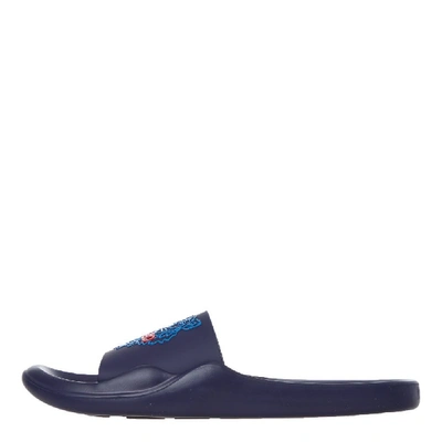 Shop Kenzo Mule Sliders In Blue