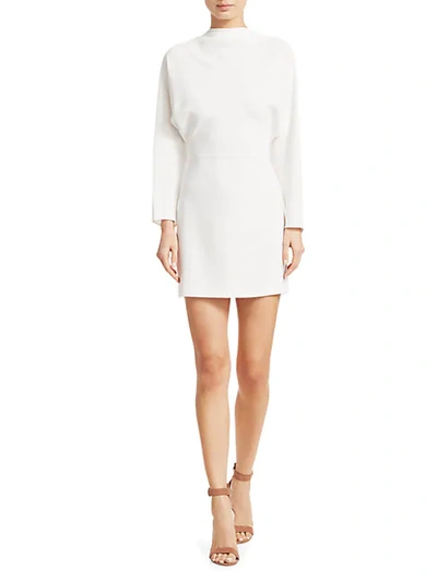 Shop A.l.c Marin Crepe Mini Dress In White