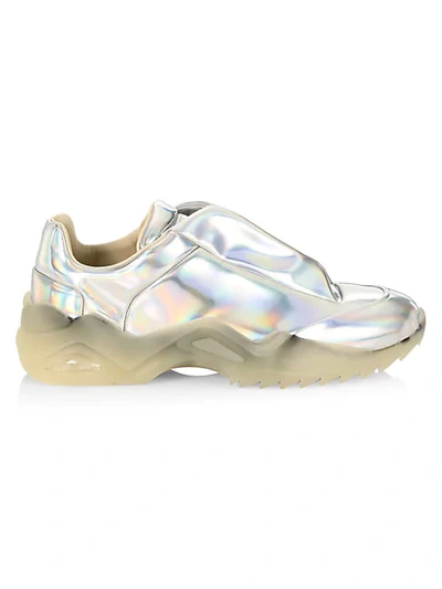 Shop Maison Margiela New Future Holographic Low Top Chunky Sneakers In White