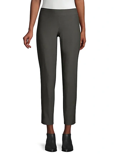 Shop Eileen Fisher Stretch Crepe Crop Trousers In Nutmeg