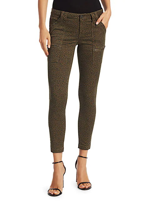 animal print skinny pants