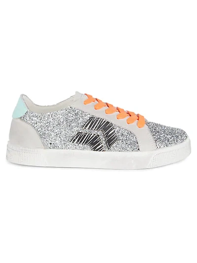Shop Dolce Vita Women's Zaga Sparkle Sneakers In Silver