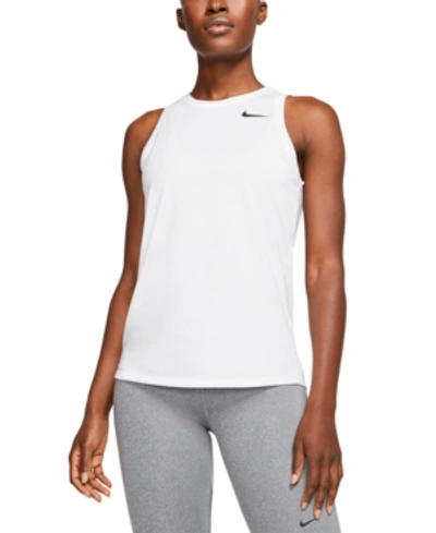 Shop Nike Women's Dri-fit Training Tank Top In White/black
