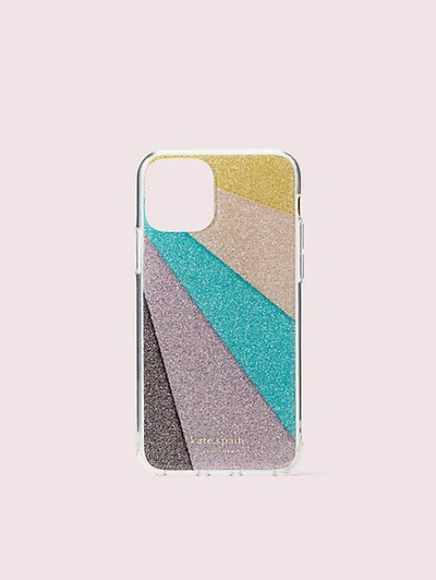 Shop Kate Spade Radiating Glitter Iphone 11 Pro Case In Multi