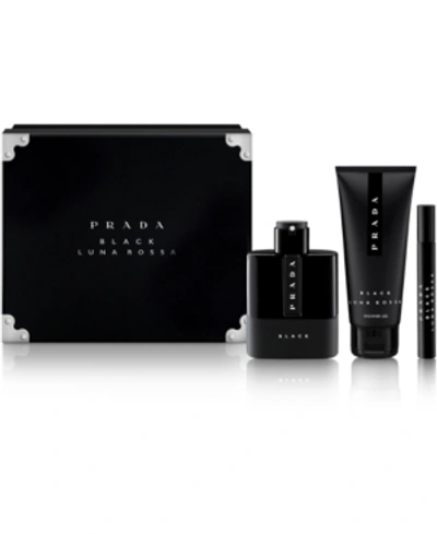 Shop Prada Men's 3-pc. Luna Rossa Black Gift Set