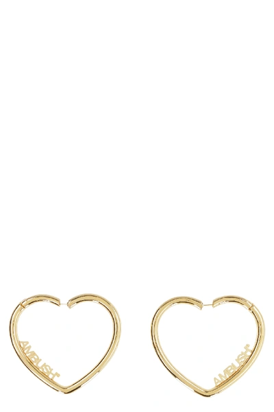 Shop Ambush Heart Hoop Earrings In Gold