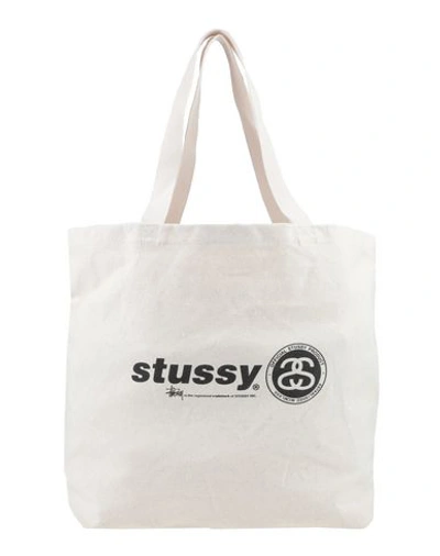 Shop Stussy Handbags In Ivory