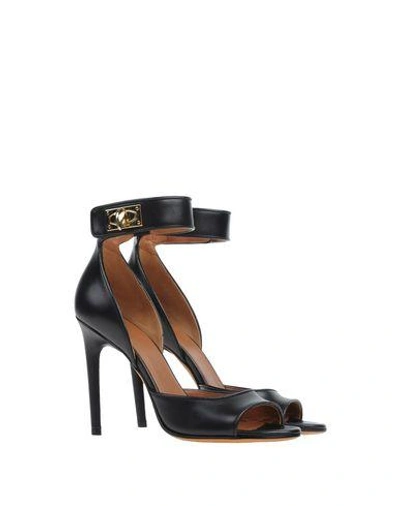 Shop Givenchy Sandals In Black