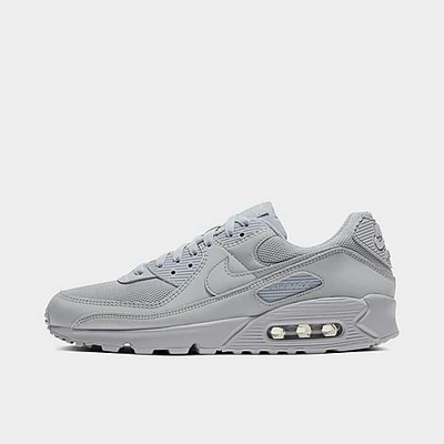 Shop Nike Men's Air Max 90 Casual Shoes In Wolf Grey/wolf Grey/wolf Grey/black