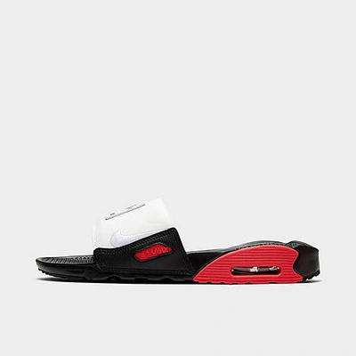 Shop Nike Women's Air Max 90 Slide Sandals In White/black