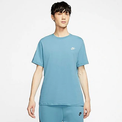 Shop Nike Men's Sportswear Club T-shirt In Blue