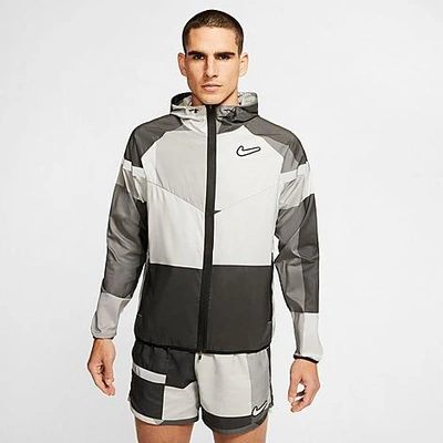 Shop Nike Men's Windrunner Wild Run Running Jacket In Grey