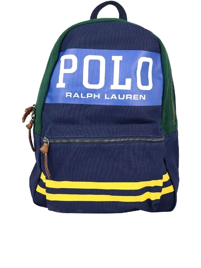 Shop Polo Ralph Lauren Polo Canvas Backpack In Blue
