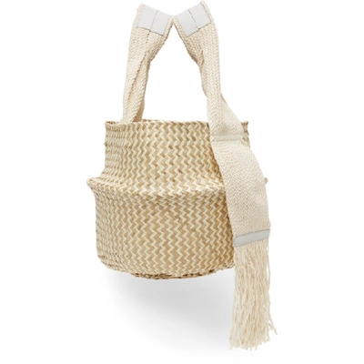 Shop Jw Anderson Beige Basket Tote In 008 Marble