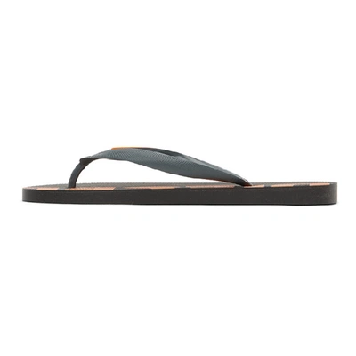 Shop Diesel Black Sa-briian Flip Flops In H7995 Blkor