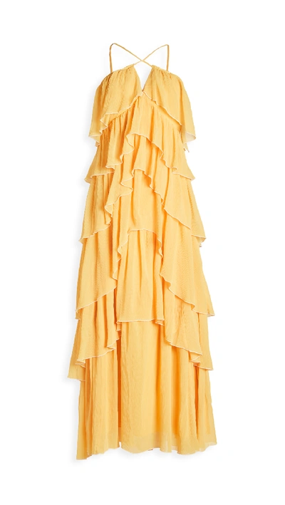 Shop Ramy Brook Alora Dress In Marigold