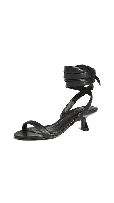 Shop Simon Miller Eel Heel Sandals In Black