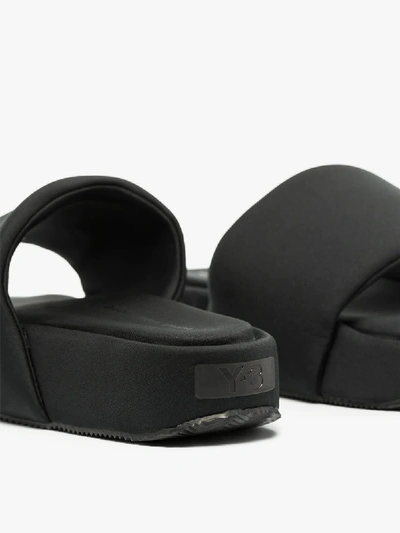 Shop Y-3 Comfylette Sandals In Black