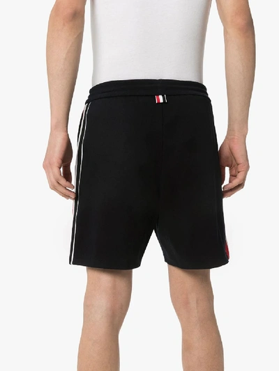 Shop Thom Browne Cotton Track Shorts In Blue