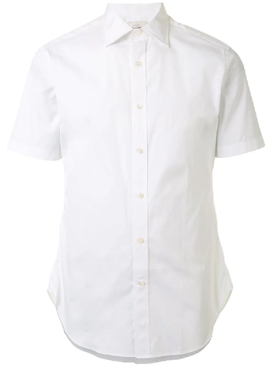 Shop Kent & Curwen Short Sleeved Shirt In White