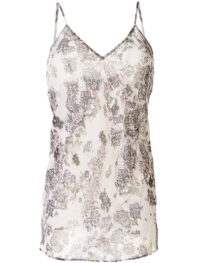 IRO FLORAL-PRINT SLEEVELESS BLOUSE 