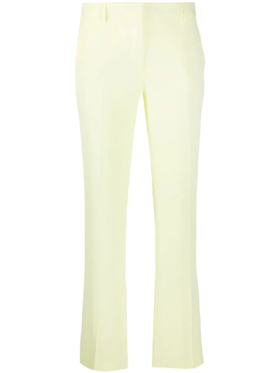 L'autre Chose Bootcut Cropped Trousers In Yellow