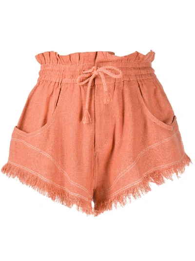 Shop Isabel Marant Talapiz Shorts In Orange