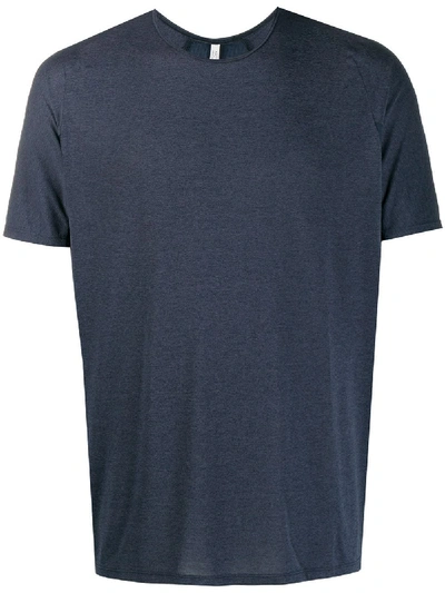 Shop Veilance Short-sleeve Fitted T-shirt In Blue