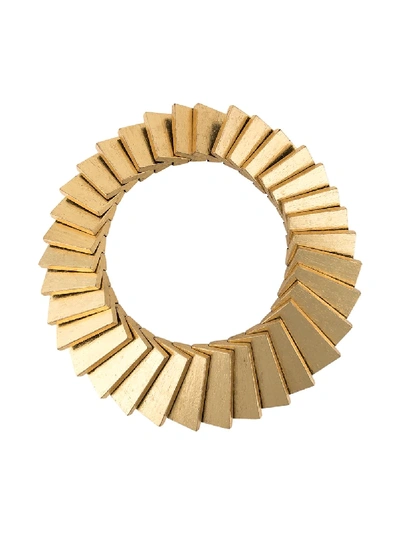 Shop Monies Layered Collar Necklace In Gold