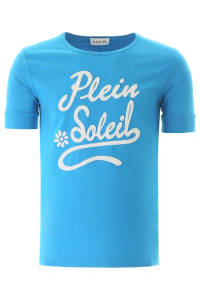 Shop Lanvin Plein Soleil T-shirt In Blue Ocean (blue)