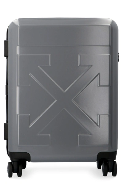 Shop Off-white Polycarbonate Hardshell Suitcase In Grey