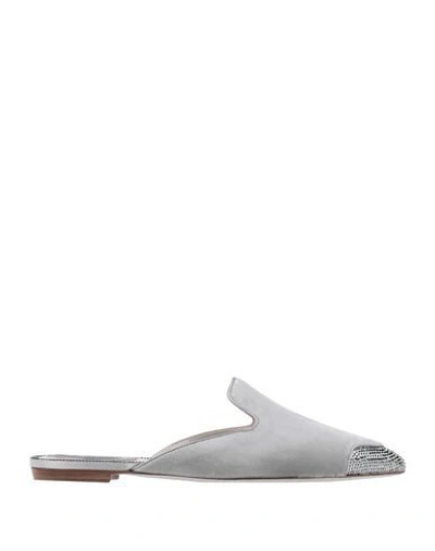 René Caovilla Mules And Clogs In Light Grey
