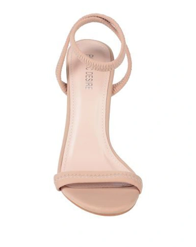 Shop Public Desire Sandals In Pale Pink