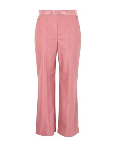 Shop Wolford Woman Pants Pastel Pink Size M Polyurethane, Polyester