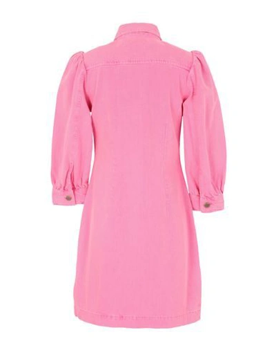 Shop Essentiel Antwerp Vomo Dress Woman Mini Dress Fuchsia Size 4 Cotton