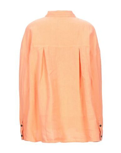 Shop American Vintage Woman Shirt Orange Size Xs/s Linen