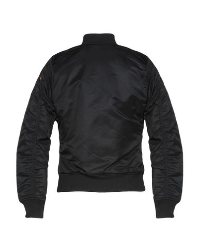 Shop Alpha Industries Woman Jacket Black Size Xs Nylon