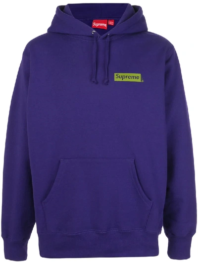 Shop Supreme Stop Crying Hoodie In Purple