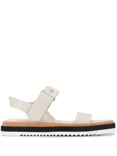 Shop Agl Attilio Giusti Leombruni Strappy Flat Sandals In White