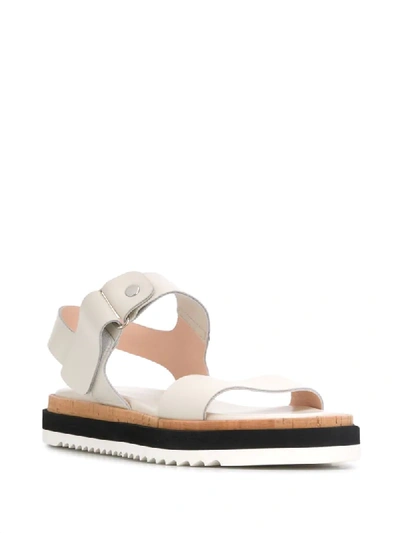 Shop Agl Attilio Giusti Leombruni Strappy Flat Sandals In White
