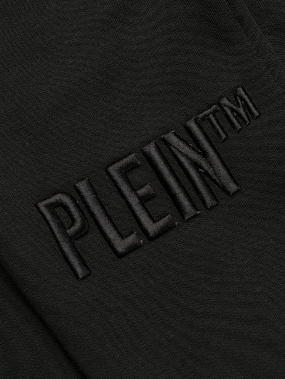 Shop Philipp Plein Quilted Patches Track Pants In Black